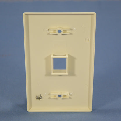 Cooper 5510A-MSP Almond 1-Gang Modular Mid-Size 1-Port Nylon Wallplate Cover
