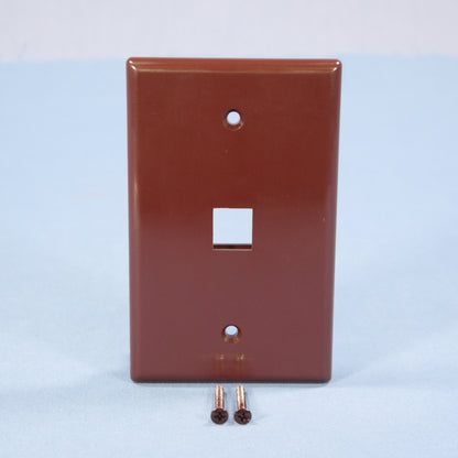 Cooper 5510B-MSP Brown 1-Gang Mid-Size Flush 110 Style 1-Port Nylon Wallplate
