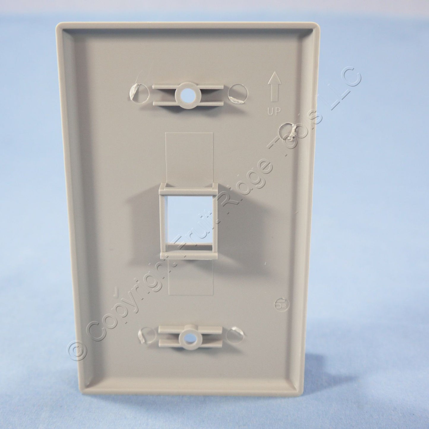 Gray Cat 6 Snap-In Modular Data Jack 110 Style 8-Position RJ45 PLUS Wallplate