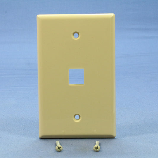 Cooper 5510V-MSP Ivory 1-Gang 1-Port Unbreakable Nylon Mid-Size Wallplate Cover