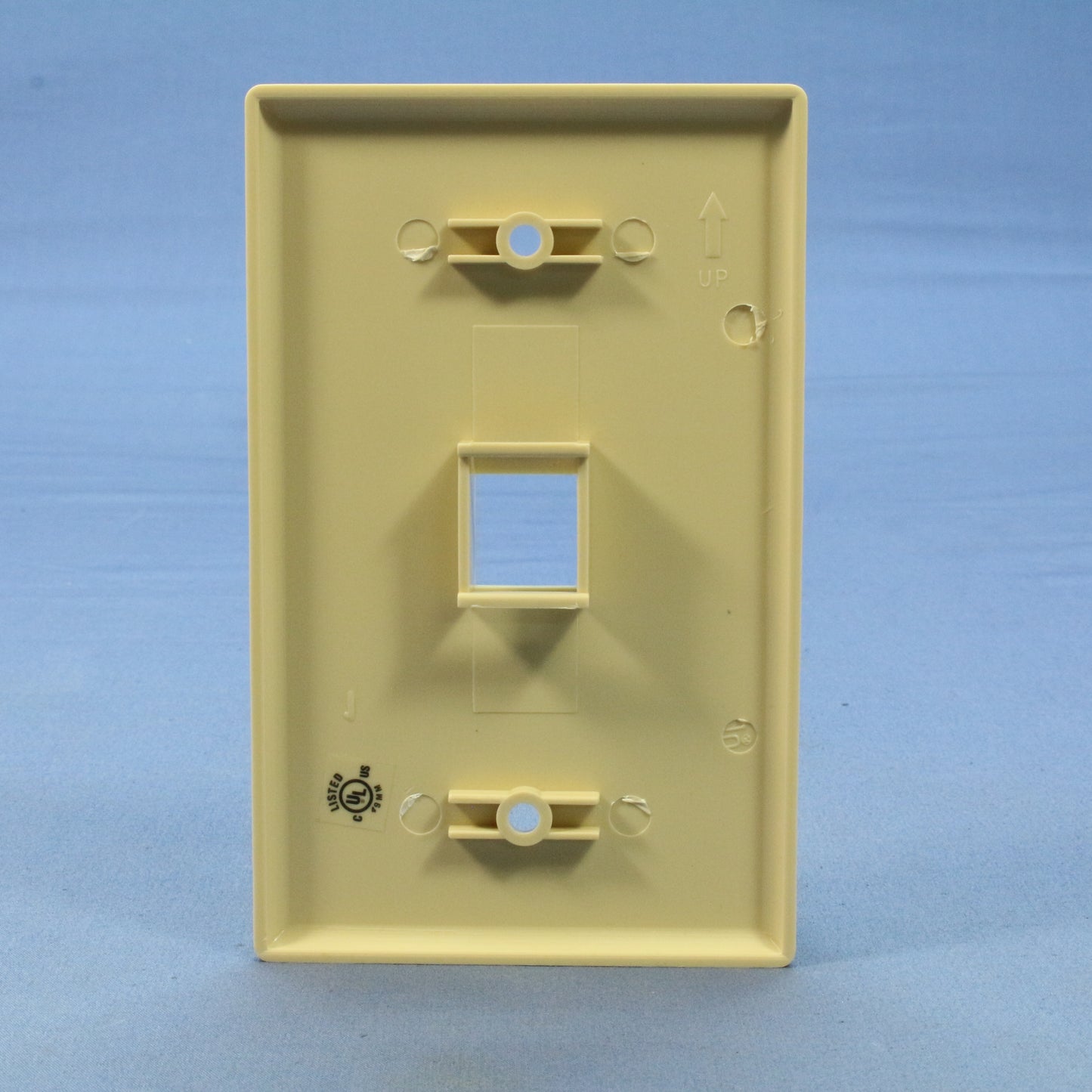 Cooper 5510V-MSP Ivory 1-Gang 1-Port Unbreakable Nylon Mid-Size Wallplate Cover
