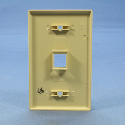 Cooper 5510V-MSP Ivory 1-Gang 1-Port Unbreakable Nylon Mid-Size Wallplate Cover