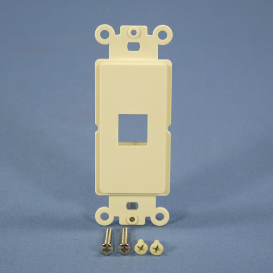 Cooper 5521-5EA Almond 1-Port 110 Style Decorator Mounting Strap Cover Insert