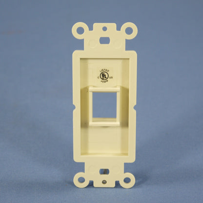Cooper 5521-5EA Almond 1-Port 110 Style Decorator Mounting Strap Cover Insert