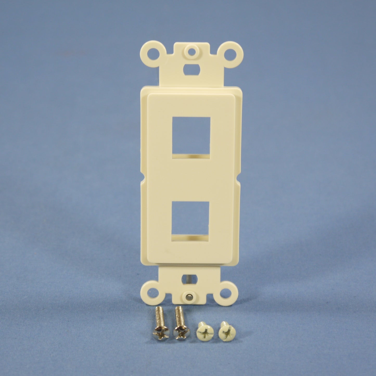 Cooper 5522-5EA Almond 2-Port Decorator Mounting Strap Wallplate Cover Insert