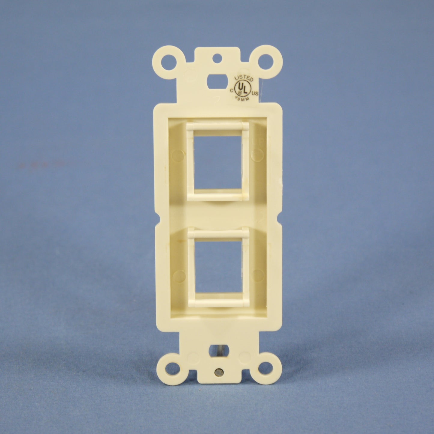 Cooper 5522-5EA Almond 2-Port Decorator Mounting Strap Wallplate Cover Insert