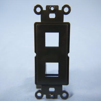 Cooper 5522-5EBK Black 1-Gang 2-Port Thermoplastic Unbreakable Wallplate Cover