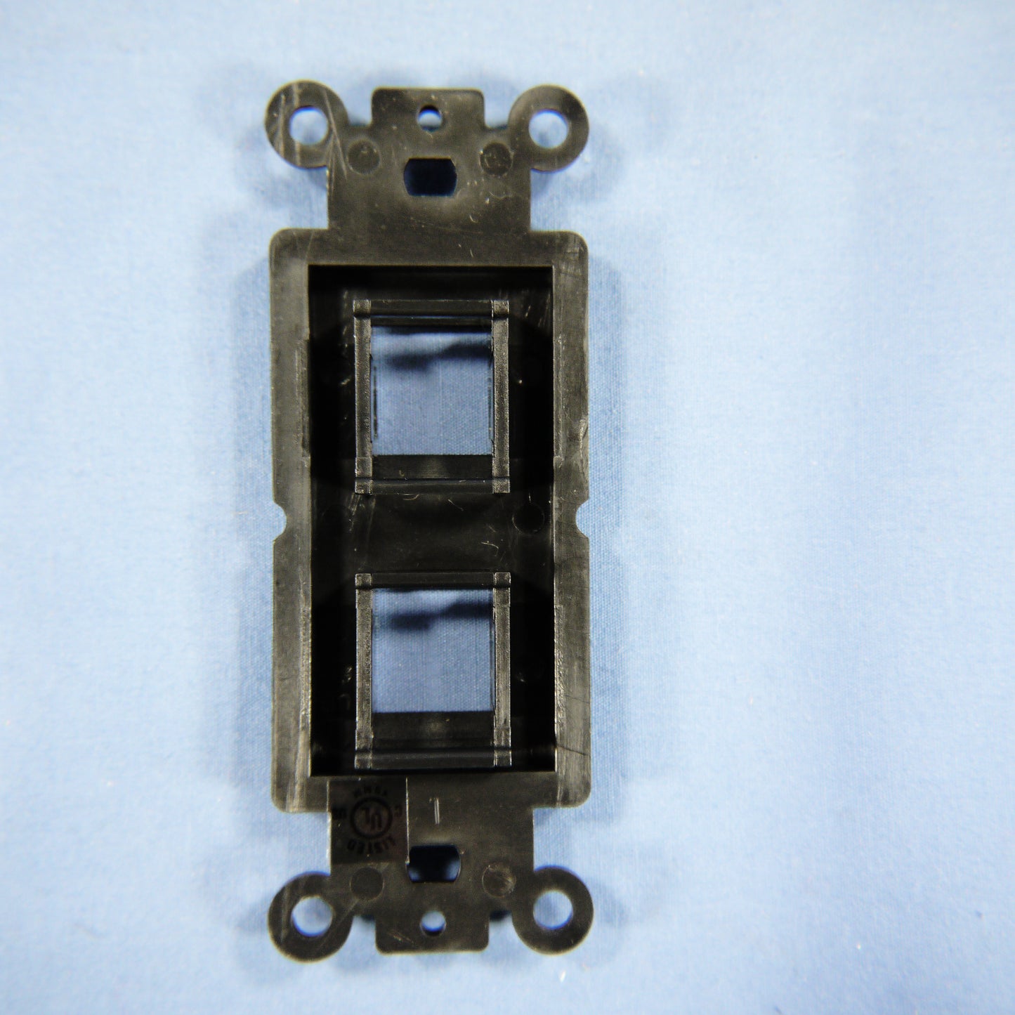 Cooper 5522-5EBK Black 1-Gang 2-Port Thermoplastic Unbreakable Wallplate Cover
