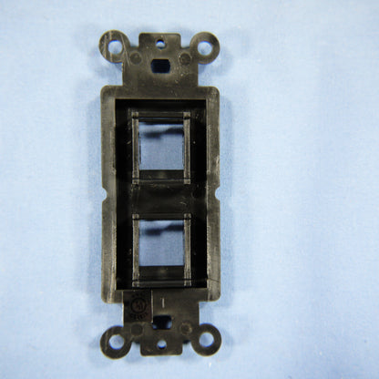 Cooper 5522-5EBK Black 1-Gang 2-Port Thermoplastic Unbreakable Wallplate Cover