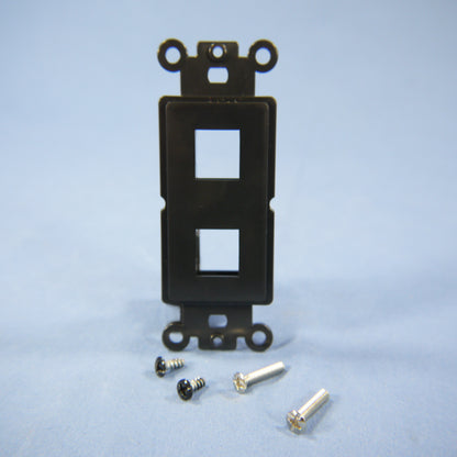Cooper 5522-5EBK Black 1-Gang 2-Port Thermoplastic Unbreakable Wallplate Cover