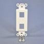 Cooper 5522-5EW White 2-Port Decorator 110 Style Modular Insert Mounting Strap