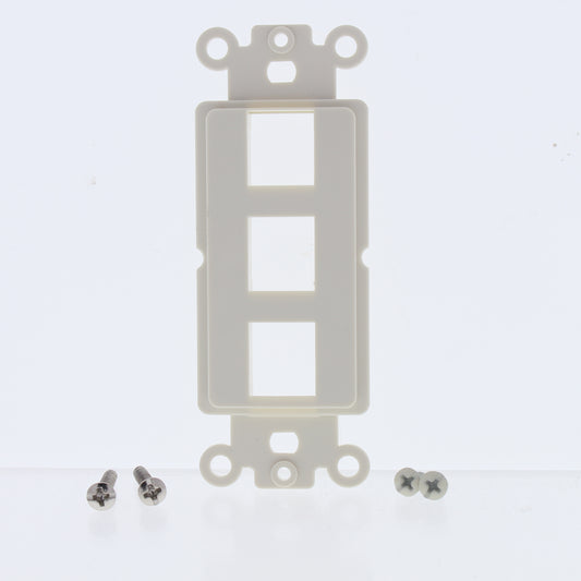 Cooper 5523-5ELA Light Almond 3-Port Decorator Mounting Strap Nylon Cover Insert