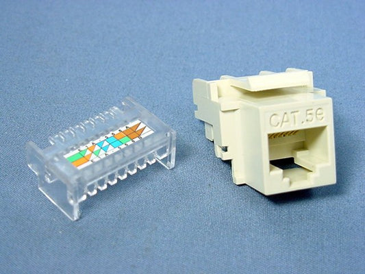 Cooper Lt Almond Cat5e Snap-In Modular Data Jack 110 Style 160MHz RJ45 5546-5ELA