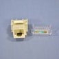 Cooper 5546-5EV Ivory Cat5e Snap-In Modular Data Jack 110 Style 8-Position RJ45