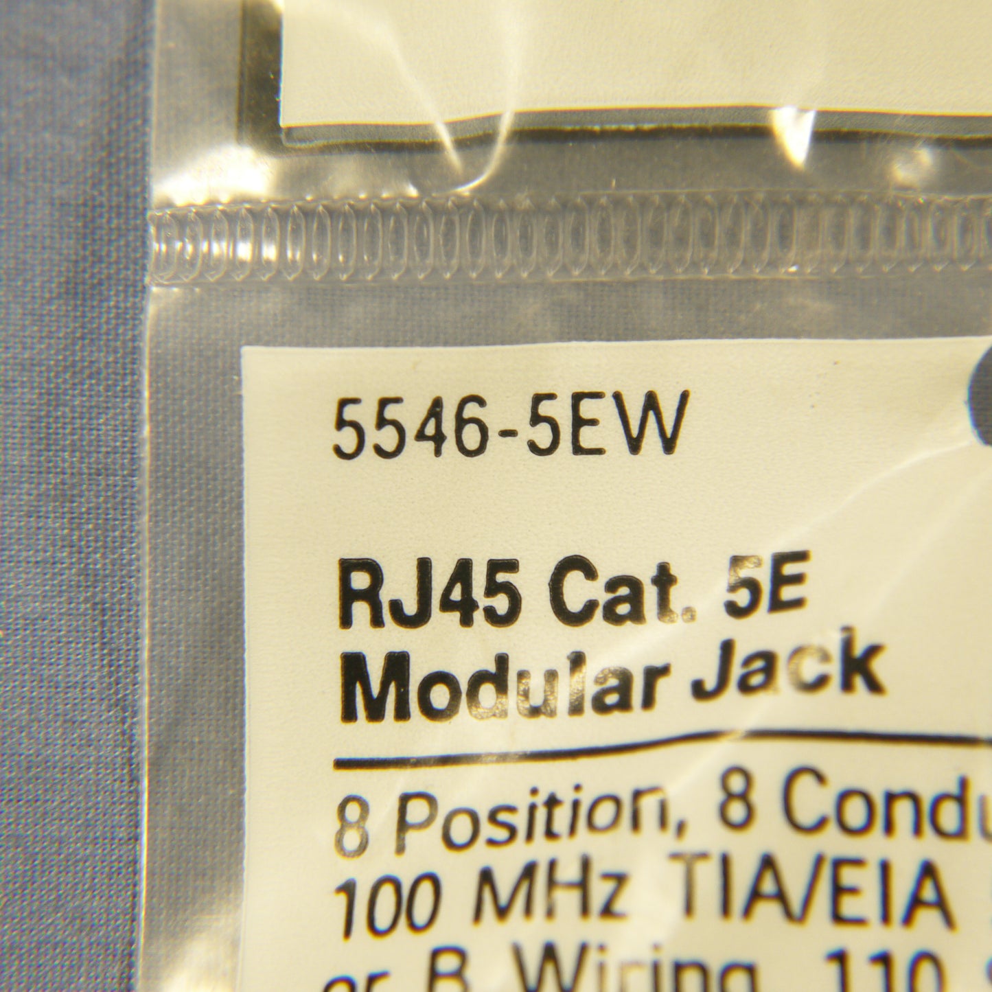 Cooper White Cat5e Snap-In Modular Data Jack 110 Style 8-Position RJ45 5546-5EW