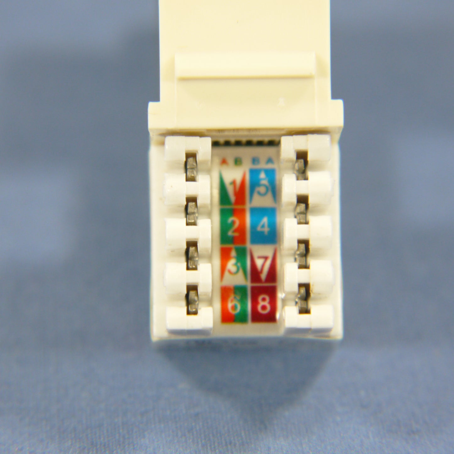 Cooper 5546-6A Almond Cat 6 Snap-In Modular Data Jack 110 Style 8-Position RJ45