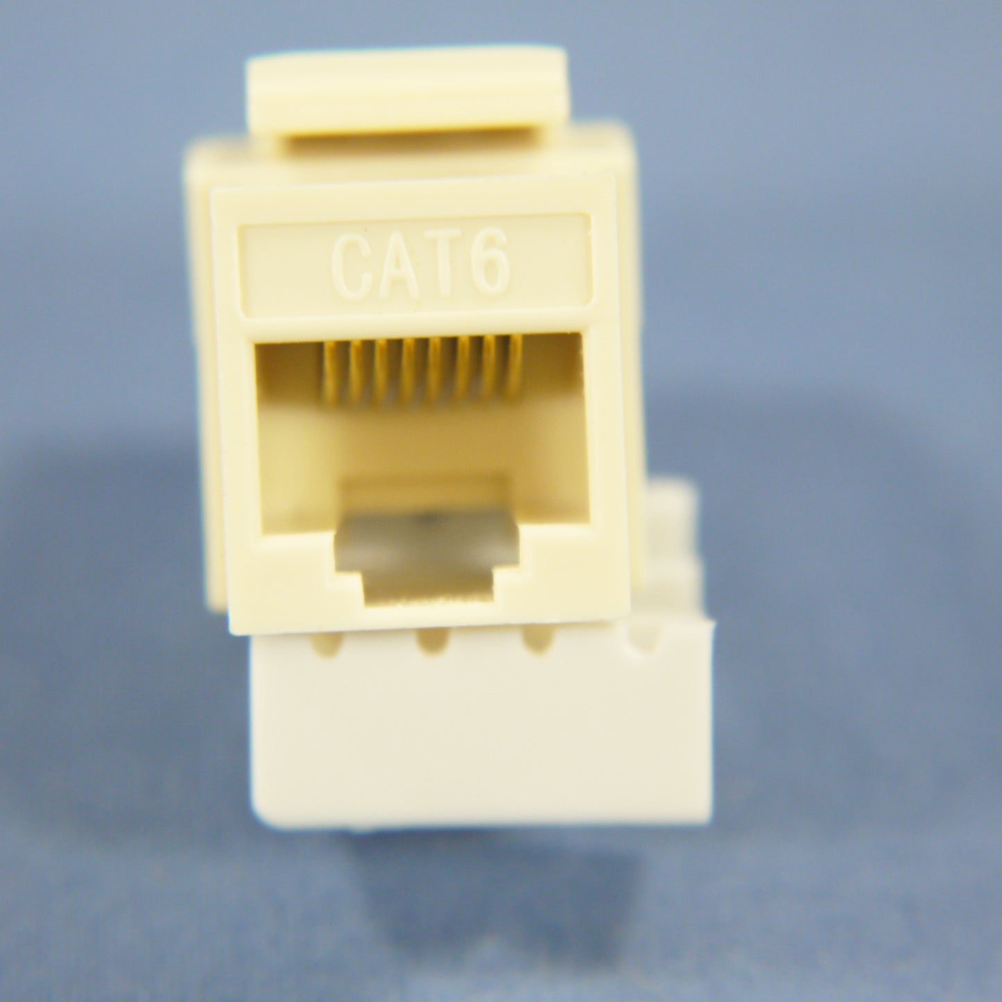 Cooper 5546-6A Almond Cat 6 Snap-In Modular Data Jack 110 Style 8-Position RJ45