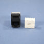 Cooper Black Cat 6 Snap-In Modular Data Jack 110 Style 8-Position RJ45 5546-6BK