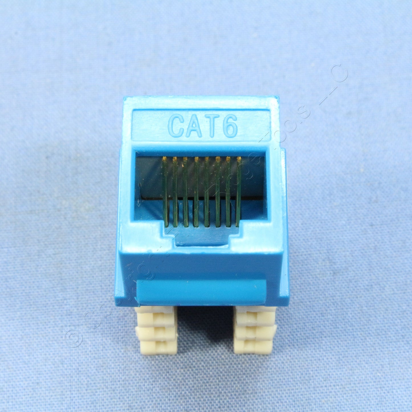 10 Cooper Blue Cat 6 Snap-In Modular Data Jacks 110 Style 8-Position RJ45