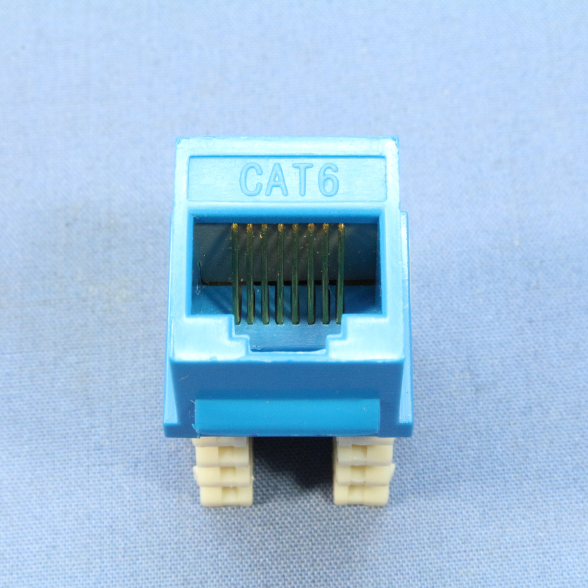 Cooper Blue Cat 6 Snap-In Modular Data Jack 110 Style 8-Position RJ45 5546-6BL