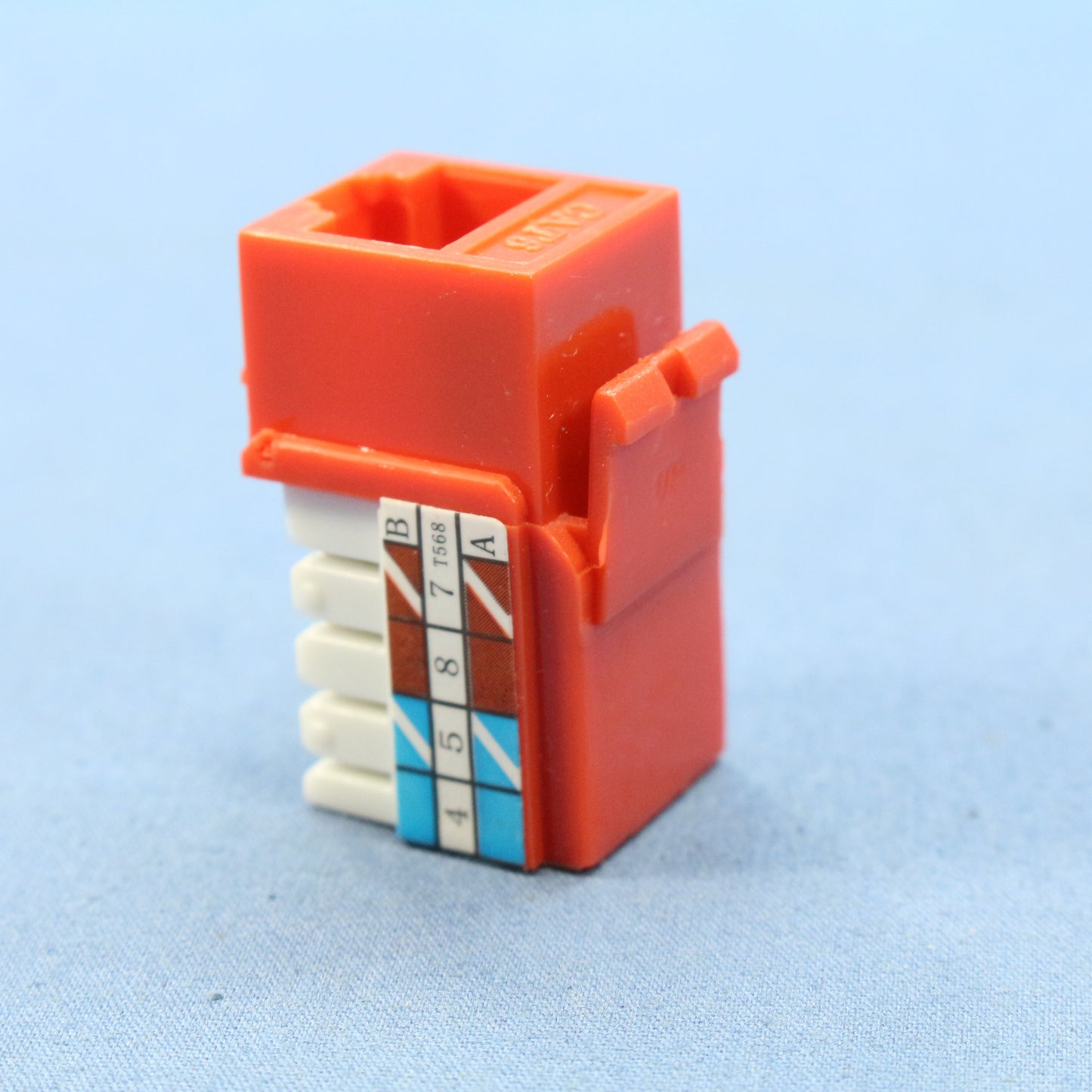 Cooper Orange Cat 6 Snap-In Modular Jack 110 Style 8-Position RJ45/RJ46  5546-6O