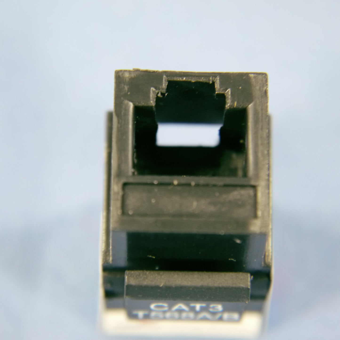 Cooper Black Cat3 Snap-In Modular Voice Jack 110 Style 6-Position RJ12 5547-3EBK