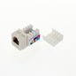 Cooper Light Almond Cat3 Snap-In Modular Voice Jack 110 Style 6-Position RJ12