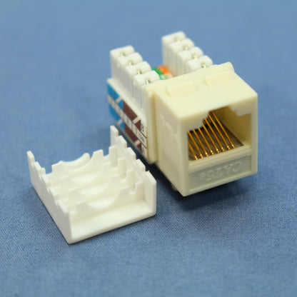 Cooper Almond Cat 5e Snap-In Modular Jack 110 Style RJ45 8-Position 5547-5EA
