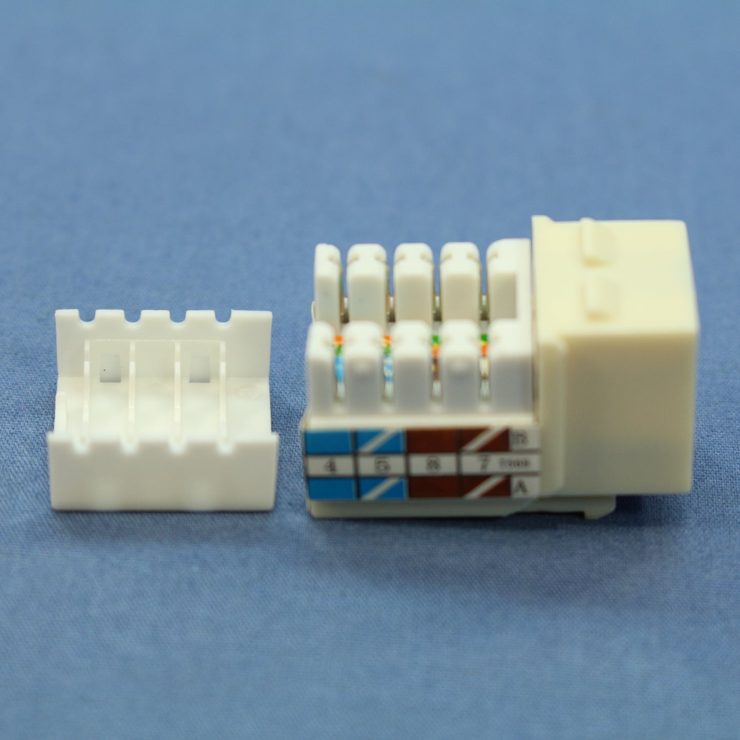 Cooper Almond Cat 5e Snap-In Modular Jack 110 Style RJ45 8-Position 5547-5EA