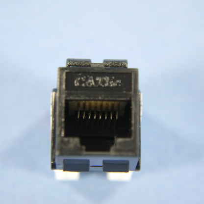Cooper 5547-5EBK Black Cat5e Snap-In Modular Data Jack 110 Style 8-Position RJ45