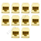 10 Cooper Ivory Cat5e Snap-In Modular Data Jacks 110 Style 8-Position RJ45
