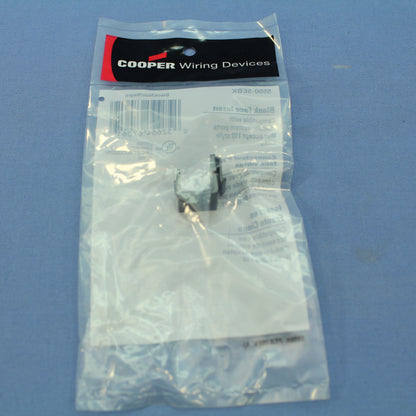 Cooper Black Modular Wallplate Blank 1-Port Filler Adapter Insert 5550-5EBK