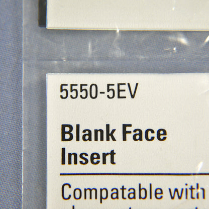 Cooper 5550-5EV Ivory Solid 1-Gang Wallplate Wallplate Blank Port Filler Insert