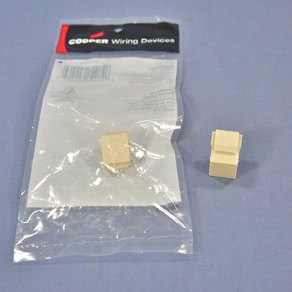 Cooper 5550-5EV Ivory Modular Wallplate Solid Blank 1-Port Filler Inserts 2-Pack