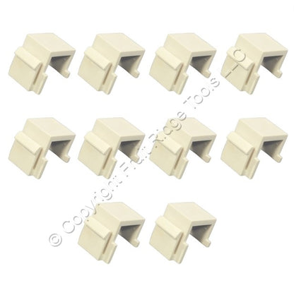 10 Cooper White Modular Wallplate Solid Blank One Port Filler Inserts 5550-5EW