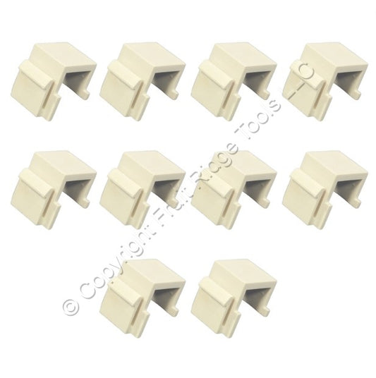 10 Cooper White Modular Wallplate Solid Blank One Port Filler Inserts 5550-5EW