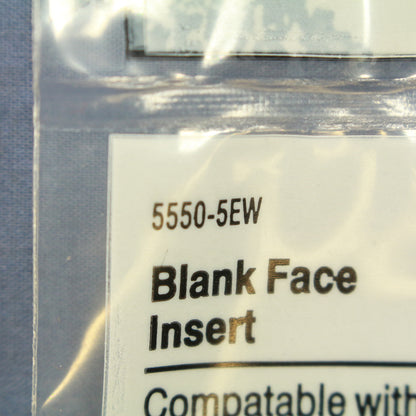 Cooper White Modular Wallplate Solid Blank One Port Filler Insert 5550-5EW