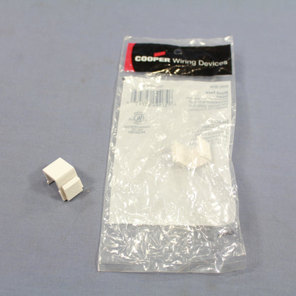 Cooper 5550-5EW White Solid Blank One Data Modular Port Filler Inserts 2-Pack