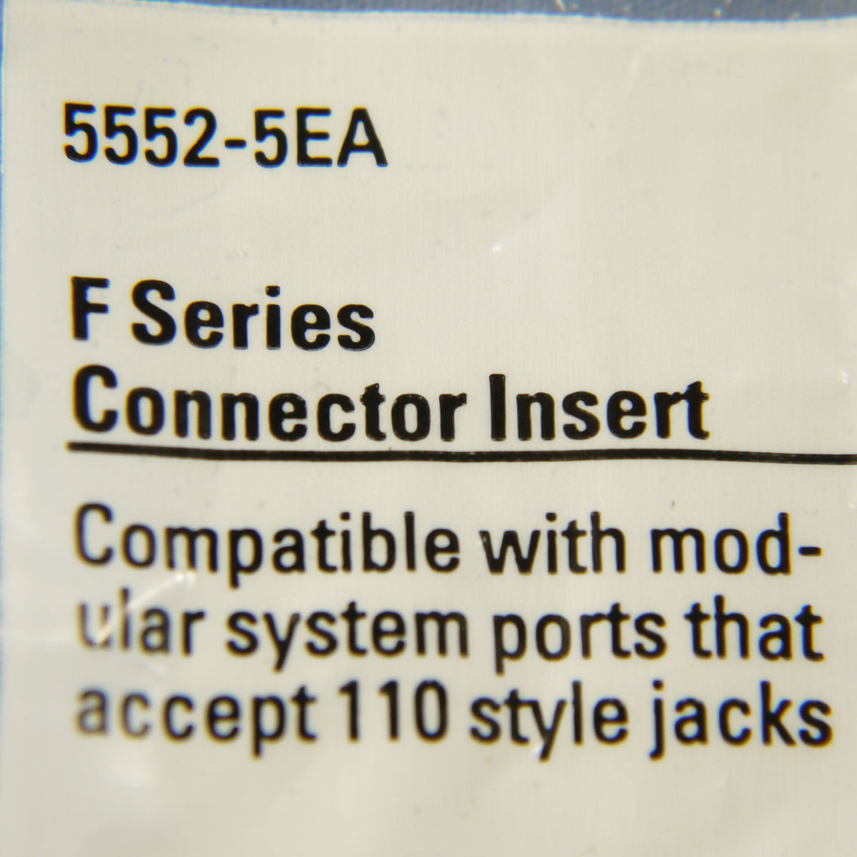 Cooper Almond Modular TV Video Connector F-Type Coax Cable Jack RG6 5552-5EA
