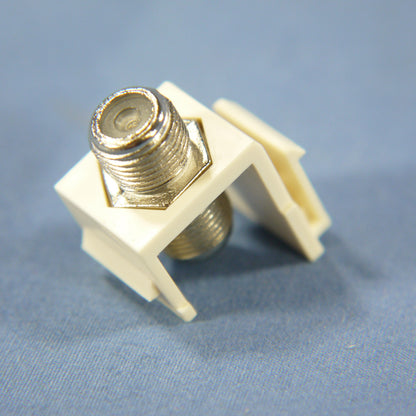 Cooper Almond Modular TV Video Connector F-Type Coax Cable Jack RG6 5552-5EA