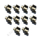 Cooper 5552-5EBK Black Modular TV Video Connector F-Type Coax Cable Jacks 10pk