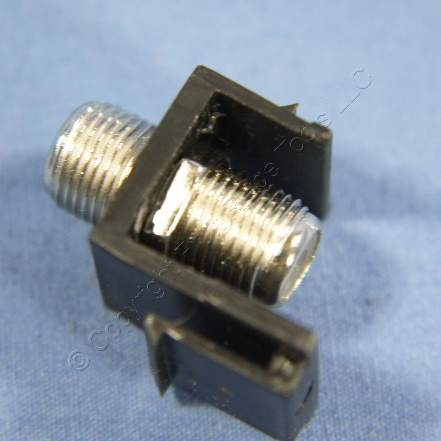 Cooper 5552-5EBK Black Modular TV Video Connector F-Type Coax Cable Jacks 10pk