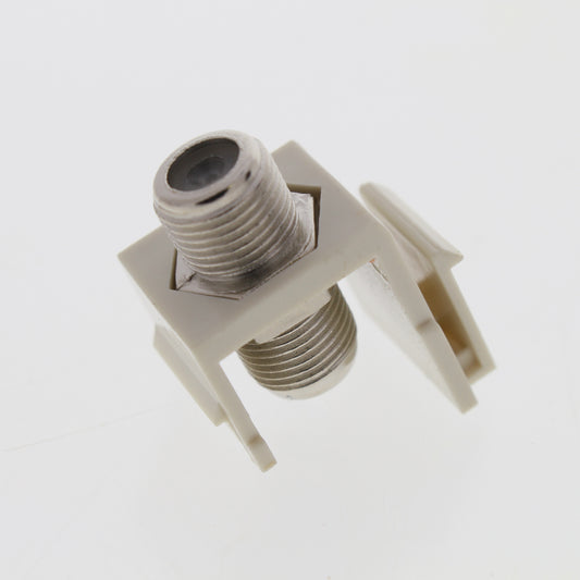 Cooper Lt Almond Modular TV Video Connector F-Type Coax Cable Jack RG6 5552-5ELA