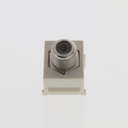 Cooper Lt Almond Modular TV Video Connector F-Type Coax Cable Jack RG6 5552-5ELA