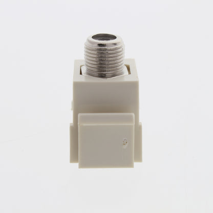 Cooper Lt Almond Modular TV Video Connector F-Type Coax Cable Jack RG6 5552-5ELA