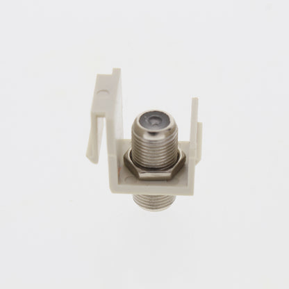 Cooper Lt Almond Modular TV Video Connector F-Type Coax Cable Jack RG6 5552-5ELA