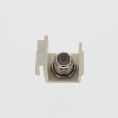 Cooper Lt Almond Modular TV Video Connector F-Type Coax Cable Jack RG6 5552-5ELA