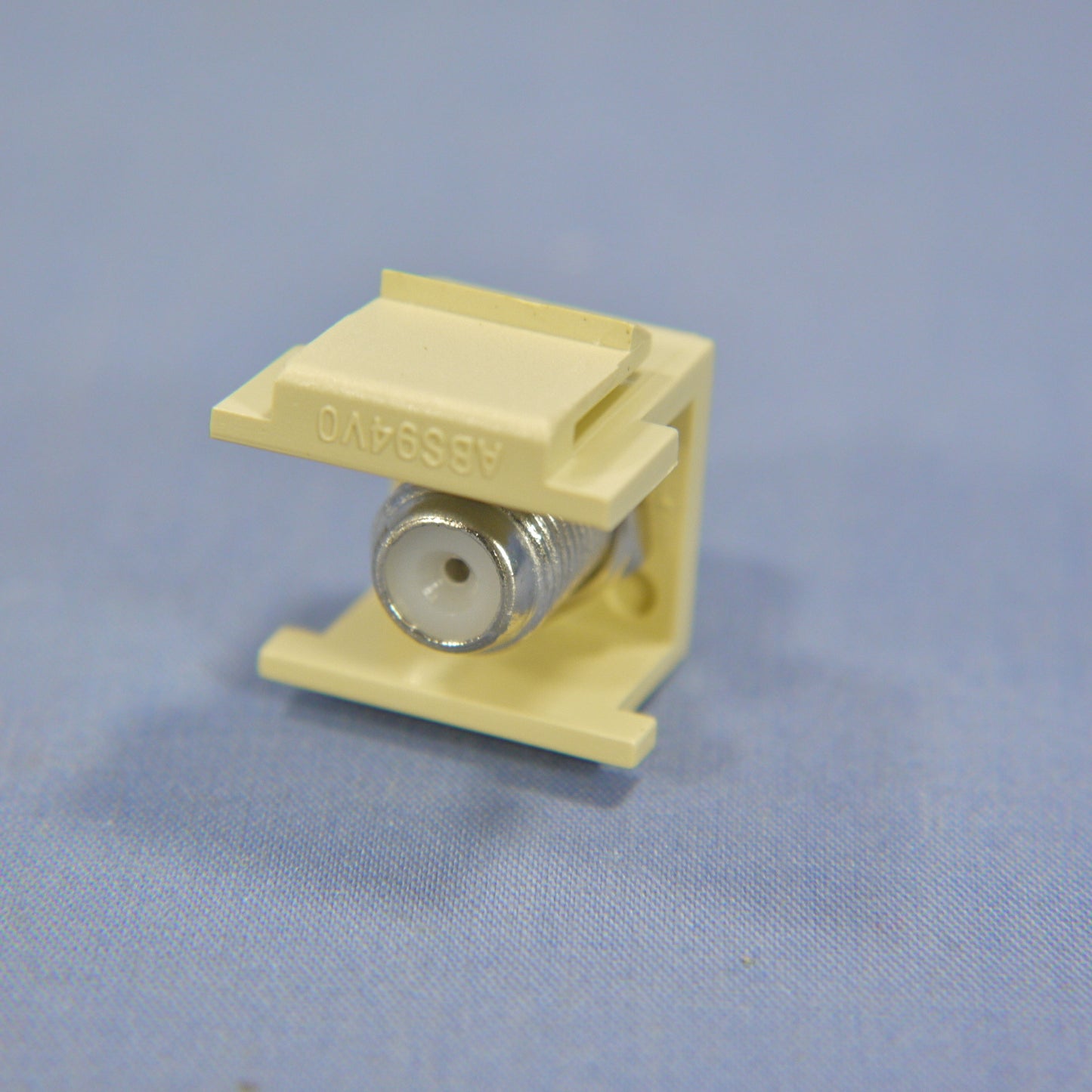 Cooper Ivory Modular TV Video Connector F-Type Coaxial Cable Jack RG6 5552-5EV
