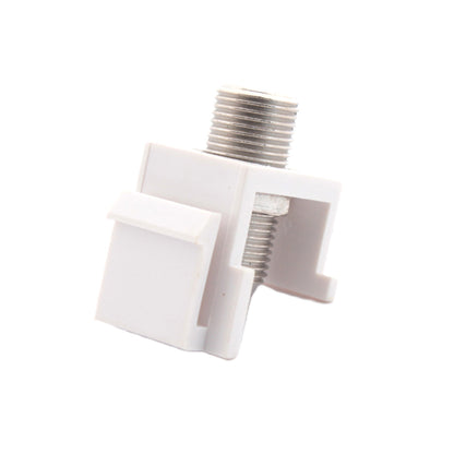 Cooper White Modular TV Video Connector F-Type Coaxial Cable Jack RG6 5552-5EW