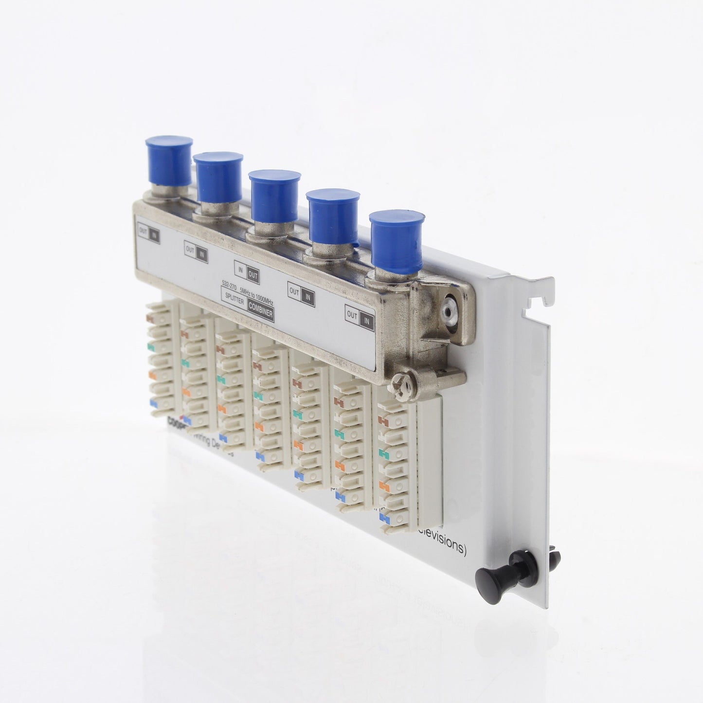 Cooper Compact 4-Line to 9-Location Telephone and 1-4 Video Splitter Module 5587